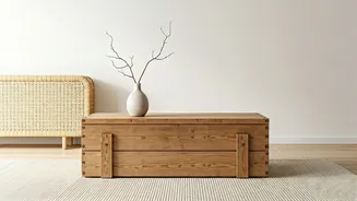 Japandi Styles Trend As Vintage Boxes Become Coffee Tables