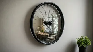 6 Clever Ways to Upcycle Old Cycle Rims into Stunning Home Decor