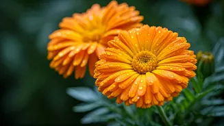 Marigolds Bloom Through Rain Like Absolute Pros