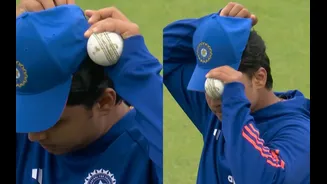 [Watch] Vaibhav Sooryavanshi's debut India cap is the wrong size at Old Trafford