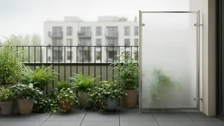 How Vertical Shields Prevent Rain Overload In Compact Apartment Balcony Plant Corners