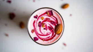 Ditch Milk For This Viral Rose Syrup Almond Shake