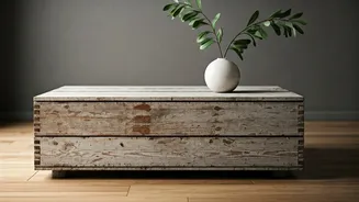 Upcycle Weathered Vintage Boxes Into Minimalist Apartment Coffee Tables