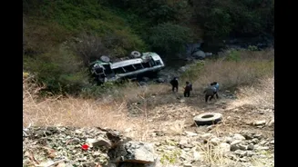 HRTC Bus Plunges Into Gorge In Dehradun; At least 3 Dead, Rescue Operation Underway