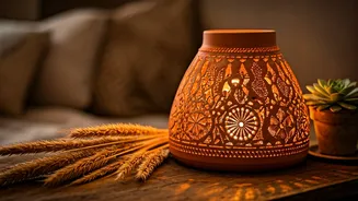 Bohemian Designers Love Upcycled Terracotta Bedroom Lampshade Crafts