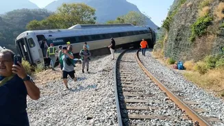 Mexico Train Disaster: At Least 13 Killed as Interoceanic Rail Derails in Oaxaca, Chilling Video Emerges