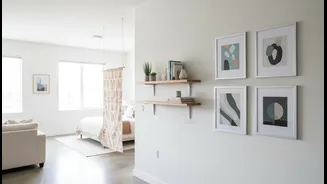 Smart damage-free layout and mounting techniques to transform space-restricted metro rental flats