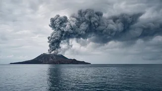 Mount Anak Krakatau Highlights Flight Cancellations