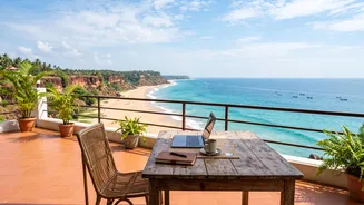 How Varkala Cliffside Spots Offer Ideal Co-Working Hubs For Indian And International Remote Freelancers