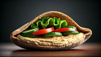 Hummus Pita Pockets Feel Fresh And Filling