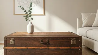 Japandi Styles Trend Hard As Vintage Trunks Become Coffee Tables