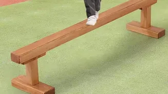 Why fitness experts root for balance beam walking