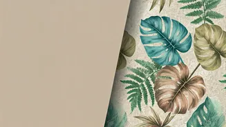 Transform Boring Blank Rental Walls Using Removable Botanical Wallpapers