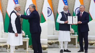 PM Modi Gets 35th International Medal, Conferred With Uzbekistan's 'Oliy Darajali Do'stlik' Order