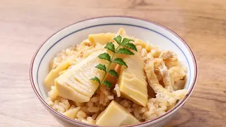 Rice Bowls Can Use Bamboo Shoots as a Crisp Savoury Topping