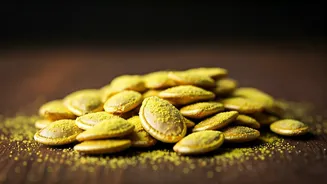 Toss Roasted Pumpkin Seeds In Nutritional Yeast For Healthy Cravings