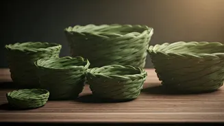 Weave Wonders: Crafting Beautiful Baskets from Banana Leaves