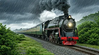 Railway Nostalgia Meets Rainy Travel Culture