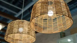 Brighten up your space with bamboo lighting