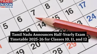 Tamil Nadu Announces Half-Yearly Exam Timetable 2025-26 for Classes 10, 11, and 12