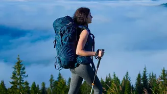 Nordic Walking: Uses Poles To Bring The Upper Body Into A Walking Workout And Needs Proper Pole Length And Technique For Comfortable Movement