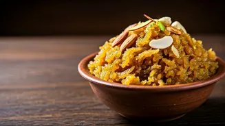 Akshaya Tritiya's Wholesome Delight: Jaggery Chana Dal Halwa with Dry Fruits