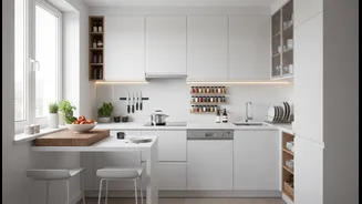 A Small Kitchen Needs Zones, Even When Walls Do Not Define Them