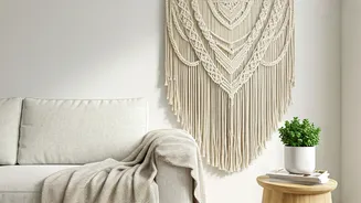 Quick Affordable Apartment Makeovers Rely On Woven Macramé Tapestries