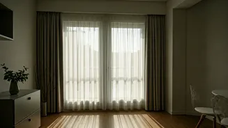 Transform Tiny Rental Homes Using Light Breezy Sheer Drapes Cleverly