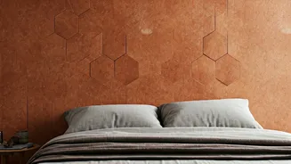 These Textured Terracotta Panels Give Bedrooms Premium Earthy Aesthetics