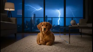 Why thunderstorm phobia management requires patience from modern urban pet parents