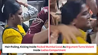 'Slapped, Pushed': Rush Hour In Mumbai Turns Violent As Women Clash Inside Asangaon Local Train; Viral Video Triggers Outrage - VIDEO