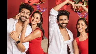 Kartik Aaryan, Ananya Panday Turn Santa For Each Other Ahead Of Tu Meri Main Tera Release