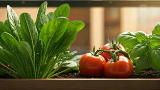 Spinach, Herbs And Tomatoes Are Balcony Garden Stars