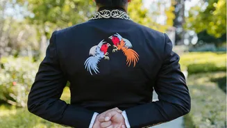 Make a style statement with embroidered coats