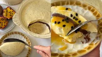 Mousse de maracujá com chocolate feito apenas de 4 ingredientes