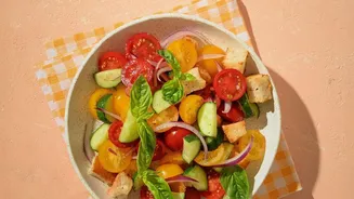 Panzanella Uses Stale Sourdough to Absorb Tomato and Dressing Flavours