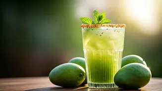 Replace Carbonated Drinks With Cumin Raw Green Mango Coolers