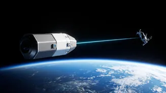 Laser harpoons to clean space junk