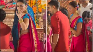 Alia Bhatt Offers Prayers On Ashtami At Ayan Mukerji's Durga Puja Pandal