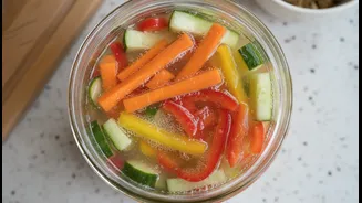 Keep Vegetables Below The Brine During The Active Fermentation Stage
