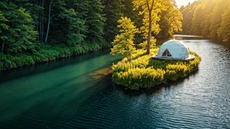 Scenic River Island Glamping Beats Overcrowded High Altitude Hill Resorts