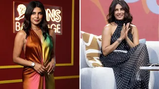 Priyanka Chopra embraces luxe style at Cannes Lions 2026 in satin and polka-dot gowns