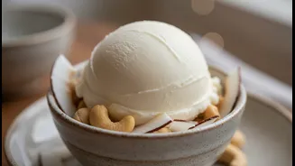 How dairy--free cashew and coconut milk bases replicate premium textures in urban gelaterias