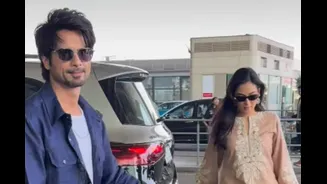 Shahid Kapoor, Mira Rajput Spotted At Mumbai Airport Amid O‘Romeo Buzz
