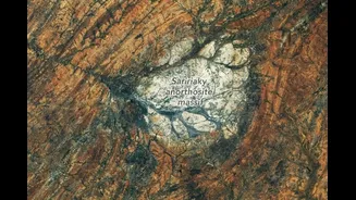 Nasa fotografa em Madagascar enorme formação de rocha semelhante à da Lua