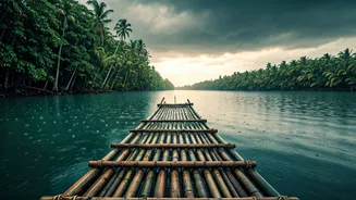 India's Monsoon Magic Begins On A Bamboo Raft