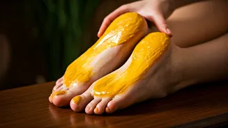 Unlock Happy Feet: Apricot Oil & Turmeric Foot Massage