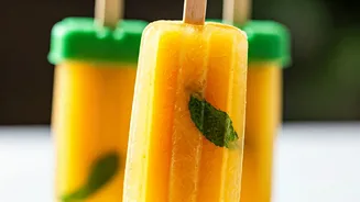Make Delicious Herb Infused Mango Popsicles In Under Ten Minutes