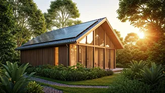 Kamal Bungalow: Sun-Powered Living in a Sustainable Oasis